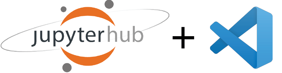 jupyterhub and vscode logos