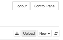 Top Right ‘Control Panel’ button in classic Jupyter Notebook