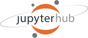 The JupyterHub logo