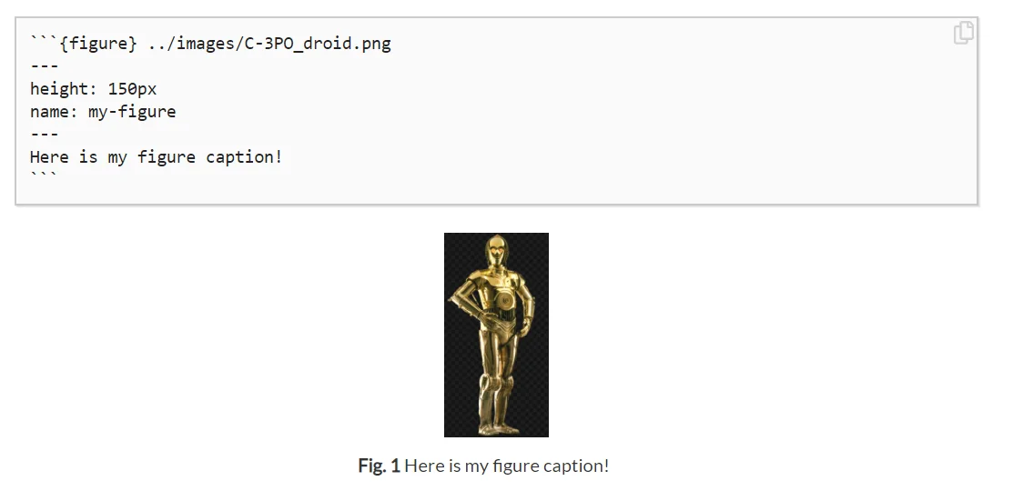 A sample figure. Here we see how you can insert a figure with a caption into your book, and control some aspects of how the figure is displayed with options.
