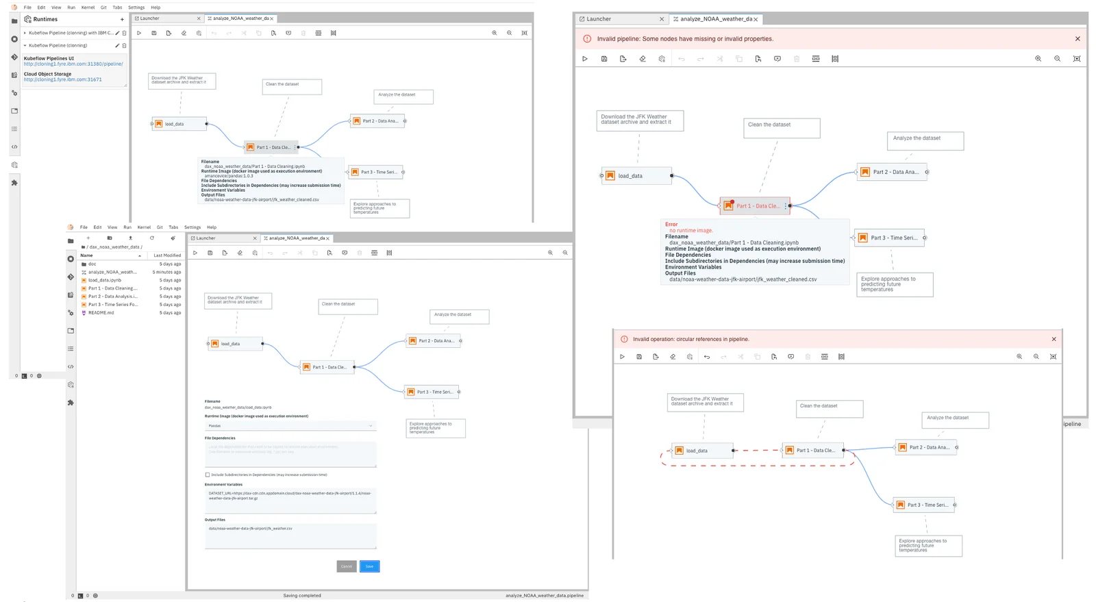 Elyra Pipeline visual editor UI enhancements
