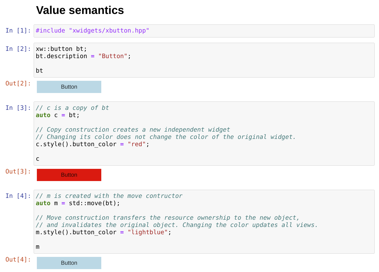 Illustration of the move semantics for xwidgets
