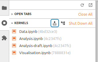 Shut down unused kernels in JupyterLab 4.3