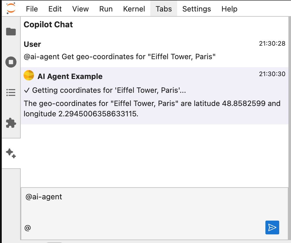 Get geo-coordinates tool