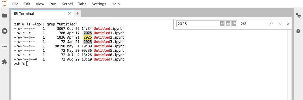 Search is now compatible with terminals