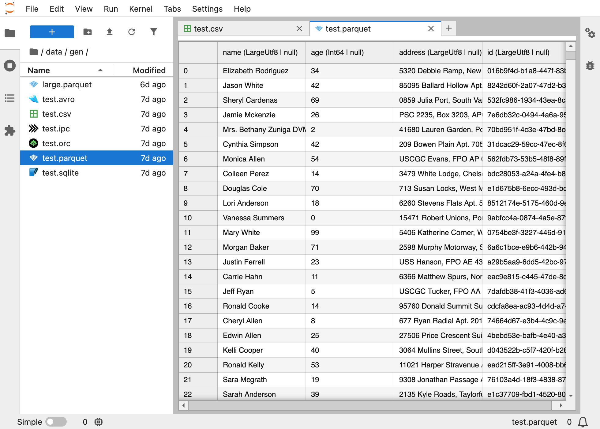 Arbalister viewer can open Parquet files and more